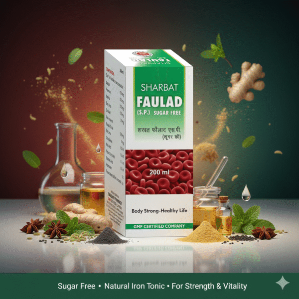 SHARBAT FAULAD S.P. Sugar Free 200ml.